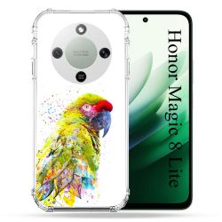 Coque Renforcée Pour Honor Magic 8 Lite 5G Animal Perroquet Jaune