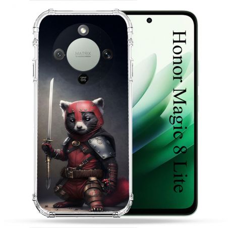 Coque Renforcée Pour Honor Magic 8 Lite 5G Animal Raton Samouraï