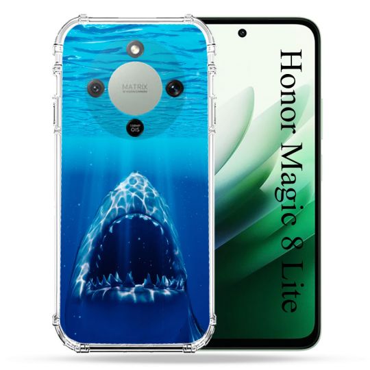 Coque Renforcée Pour Honor Magic 8 Lite 5G Animal Requin Dent