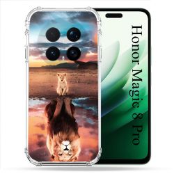 Coque Renforcée Pour Honor Magic 8 Pro 5G Animal Lion Reflet