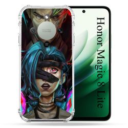 Coque Renforcée Pour Honor Magic 8 Lite 5G Arcane Jinx Bleu