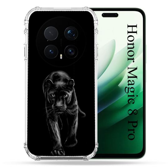 Coque Renforcée Pour Honor Magic 8 Pro 5G Animal Panthère Noire
