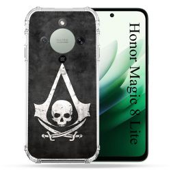 Coque Renforcée Pour Honor Magic 8 Lite 5G Assassin Creed Tete Mort