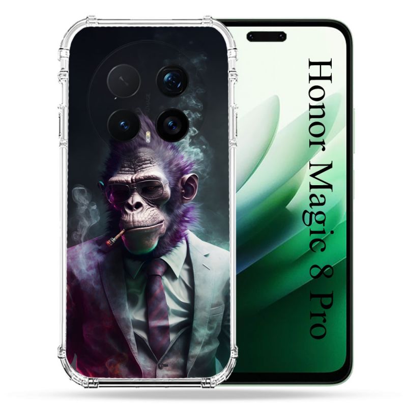 Coque Renforcée Pour Honor Magic 8 Pro 5G Animal Singe Business