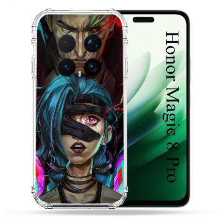 Coque Renforcée Pour Honor Magic 8 Pro 5G Arcane Jinx Bleu