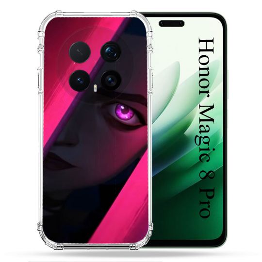 Coque Renforcée Pour Honor Magic 8 Pro 5G Arcane Jinx Rose