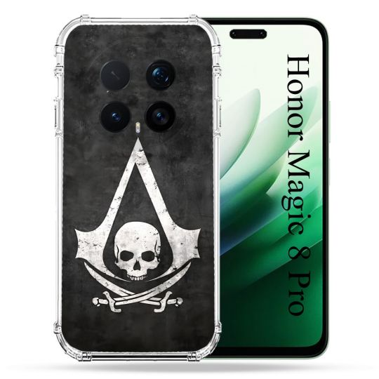 Coque Renforcée Pour Honor Magic 8 Pro 5G Assassin Creed Tete Mort