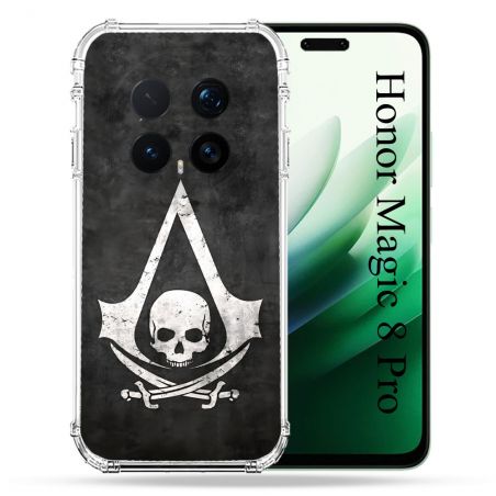 Coque Renforcée Pour Honor Magic 8 Pro 5G Assassin Creed Tete Mort