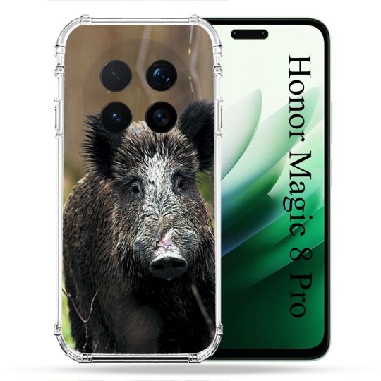 Coque Renforcée Pour Honor Magic 8 Pro 5G Chasse Sanglier bois