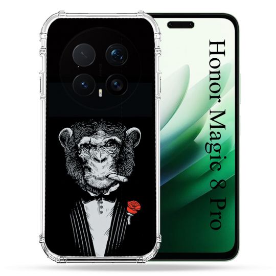 Coque Renforcée Pour Honor Magic 8 Pro 5G Decale Singe Mafia