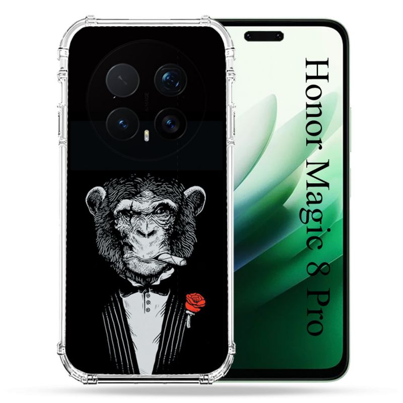 Coque Renforcée Pour Honor Magic 8 Pro 5G Decale Singe Mafia