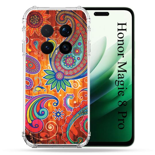 Coque Renforcée Pour Honor Magic 8 Pro 5G Fleur Psychedelic