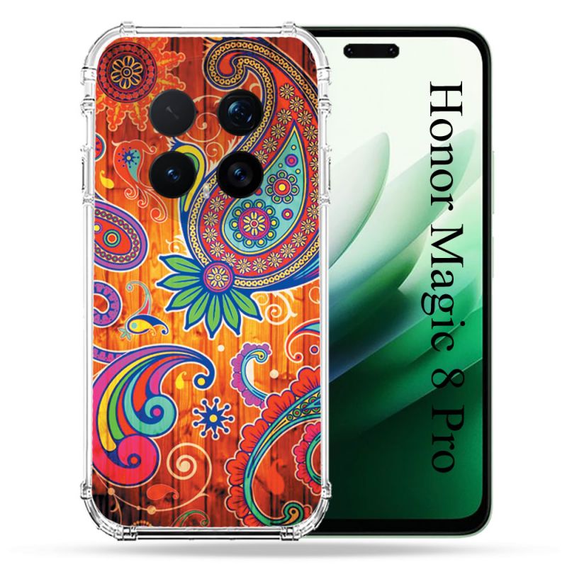 Coque Renforcée Pour Honor Magic 8 Pro 5G Fleur Psychedelic