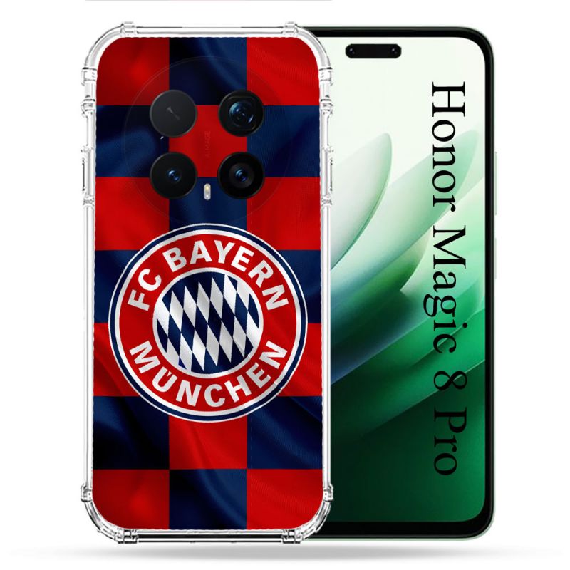 Coque Renforcée Pour Honor Magic 8 Pro 5G Foot Bayern Munich Carreaux
