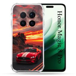 Coque Renforcée Pour Honor Magic 8 Pro 5G Ford Mustang GT500 Rouge