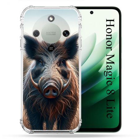 Coque Renforcée Pour Honor Magic 8 Lite 5G Chasse Sanglier Attaque
