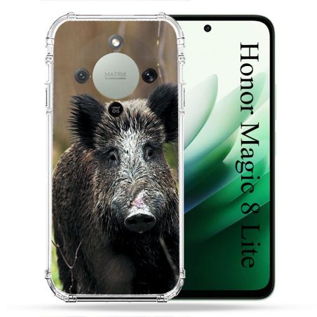 Coque Renforcée Pour Honor Magic 8 Lite 5G Chasse Sanglier bois