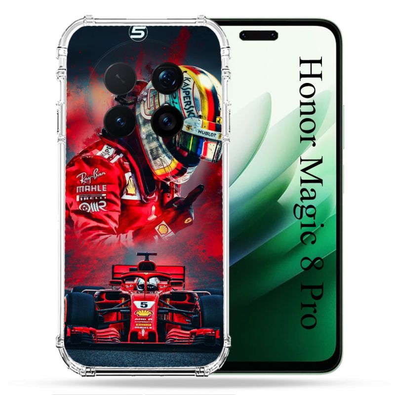 Coque Renforcée Pour Honor Magic 8 Pro 5G Formule 1 F1 Ferrari