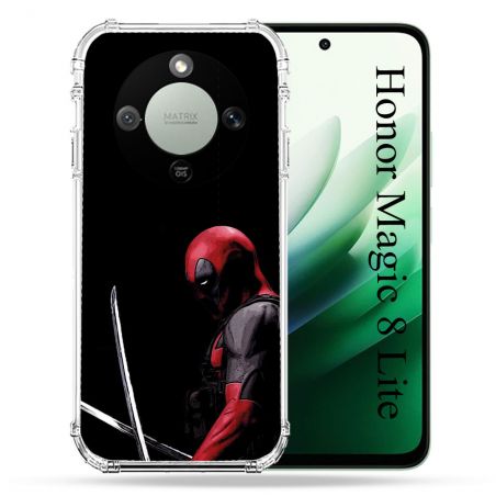 Coque Renforcée Pour Honor Magic 8 Lite 5G Deadpool Epee