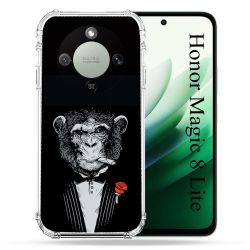 Coque Renforcée Pour Honor Magic 8 Lite 5G Decale Singe Mafia