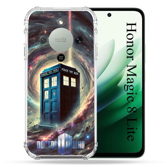 Coque Renforcée Pour Honor Magic 8 Lite 5G Dr Who Tardis Univers