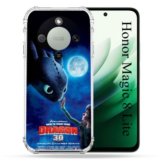 Coque Renforcée Pour Honor Magic 8 Lite 5G Dragons Affiche
