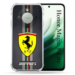 Coque Renforcée Pour Honor Magic 8 Lite 5G Ferrari Carbone