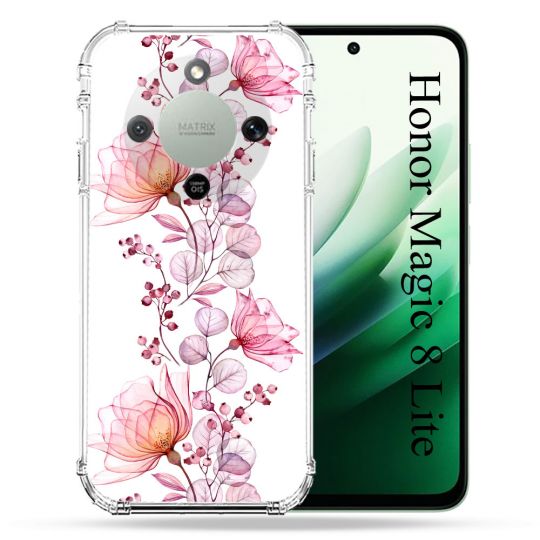 Coque Renforcée Pour Honor Magic 8 Lite 5G Fleur Eclosion