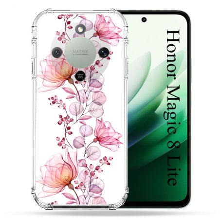 Coque Renforcée Pour Honor Magic 8 Lite 5G Fleur Eclosion