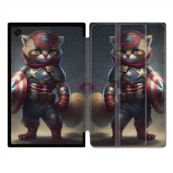 Coque Renforcée Pour Galaxy Tab A11 Plus Animal Chat America