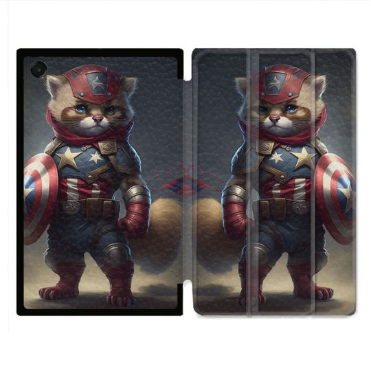 Coque Renforcée Pour Galaxy Tab A11 Plus Animal Chat America