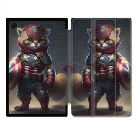 Coque Renforcée Pour Galaxy Tab A11 Plus Animal Chat America