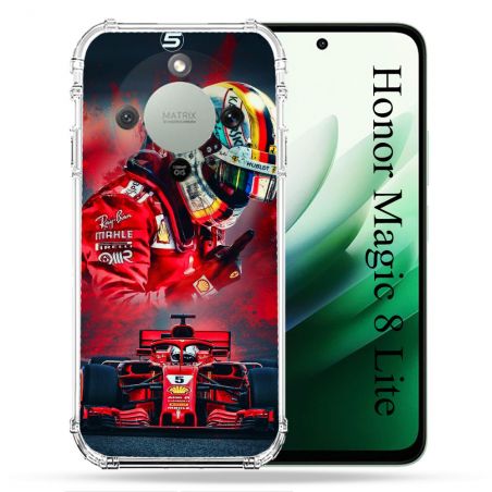 Coque Renforcée Pour Honor Magic 8 Lite 5G Formule 1 F1 Ferrari