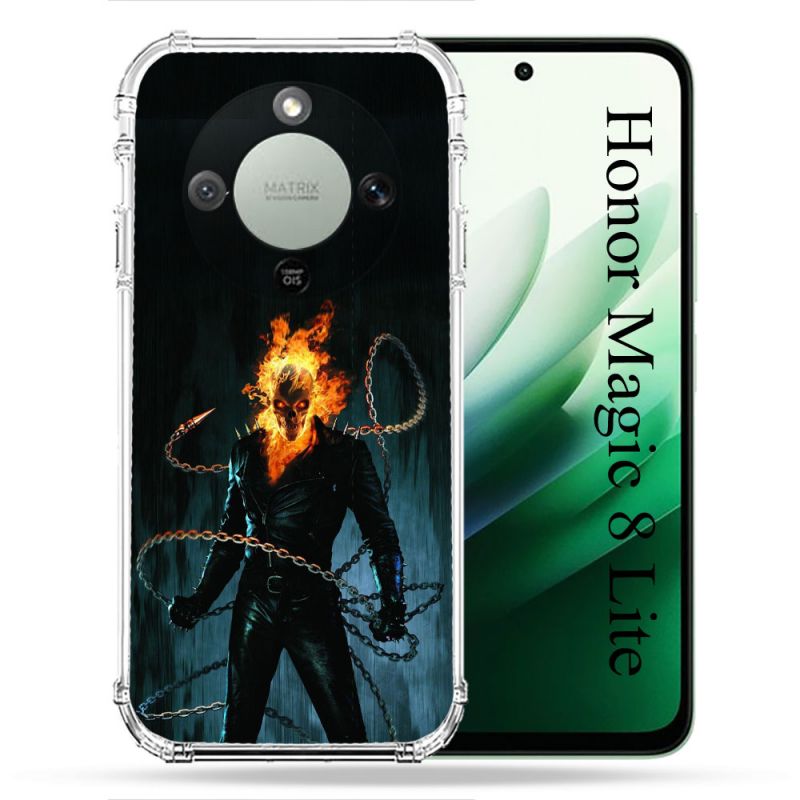 Coque Renforcée Pour Honor Magic 8 Lite 5G Ghost Rider