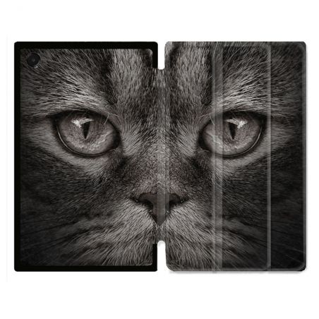 Coque Renforcée Pour Galaxy Tab A11 Plus Animal Chat Gris