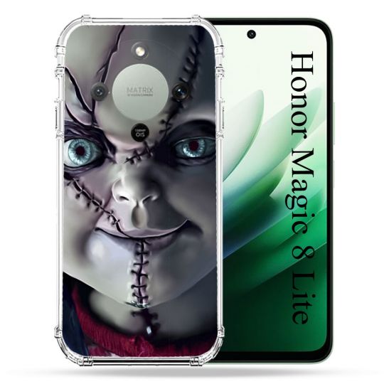 Coque Renforcée Pour Honor Magic 8 Lite 5G Horreur Chucky Cicatrice