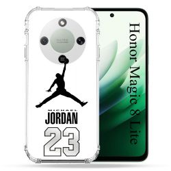 Coque Renforcée Pour Honor Magic 8 Lite 5G Jordan 23 Blanc