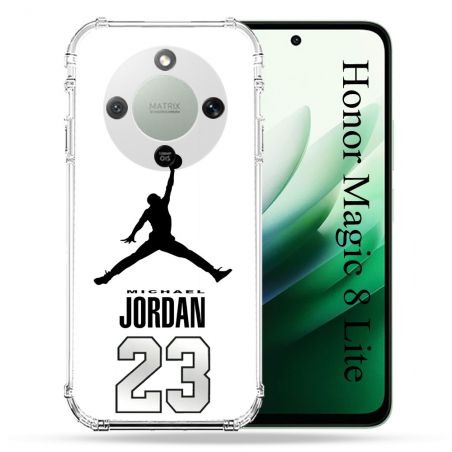 Coque Renforcée Pour Honor Magic 8 Lite 5G Jordan 23 Blanc