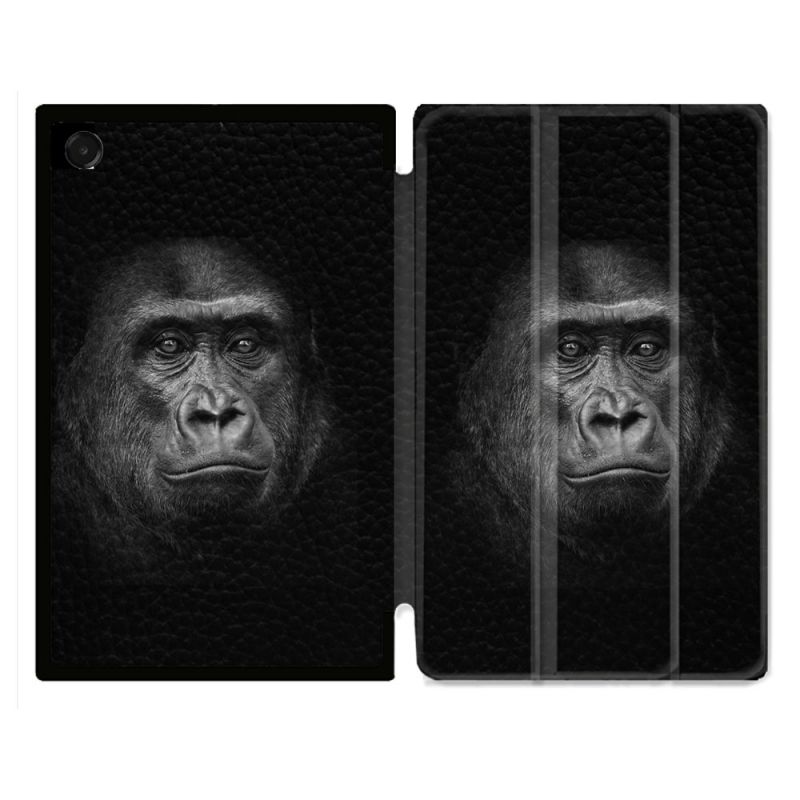 Coque Renforcée Pour Galaxy Tab A11 Plus Animal Gorille Noir