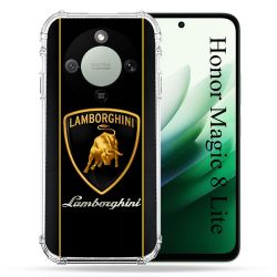 Coque Renforcée Pour Honor Magic 8 Lite 5G Lamborghini Carbone