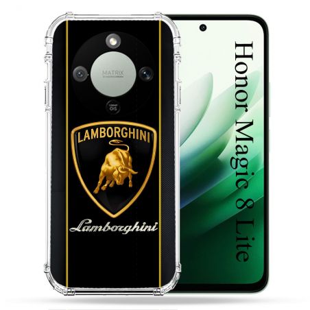 Coque Renforcée Pour Honor Magic 8 Lite 5G Lamborghini Carbone