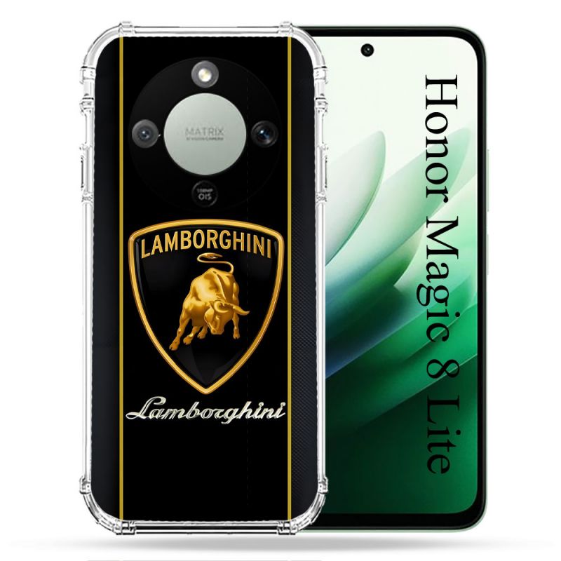 Coque Renforcée Pour Honor Magic 8 Lite 5G Lamborghini Carbone