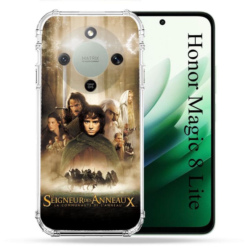Coque Renforcée Pour Honor Magic 8 Lite 5G Le seigneur Des Anneaux Affiche