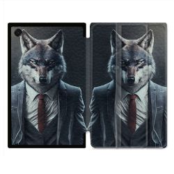 Coque Renforcée Pour Galaxy Tab A11 Plus Animal Loup Business