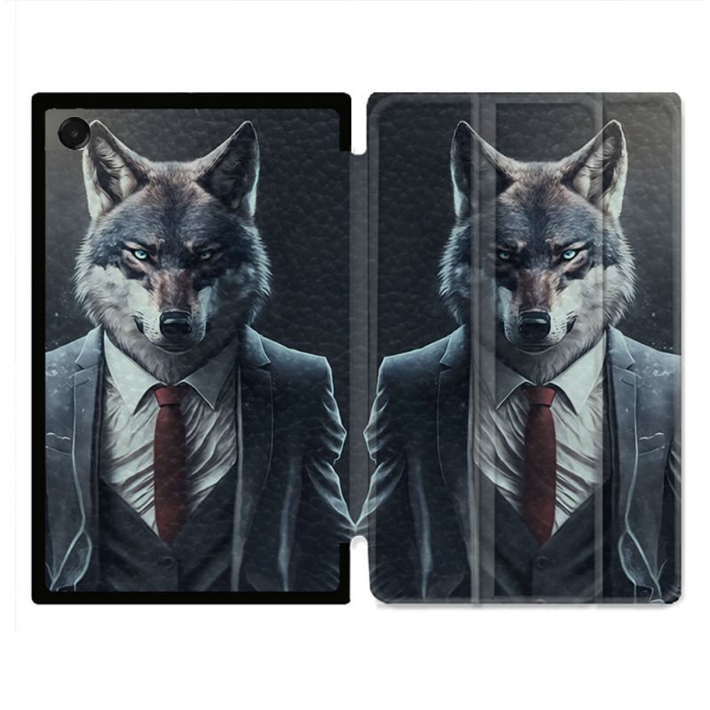 Coque Renforcée Pour Galaxy Tab A11 Plus Animal Loup Business