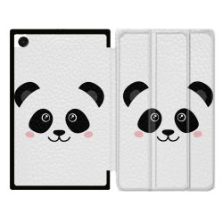 Coque Renforcée Pour Galaxy Tab A11 Plus Animal Panda Blanc