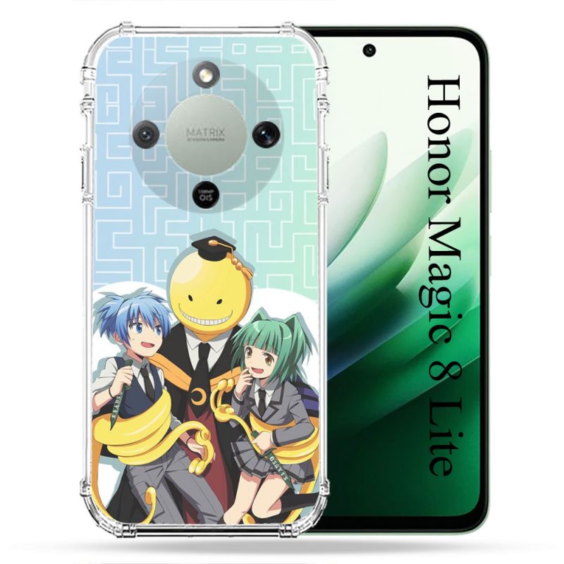 Coque Renforcée Pour Honor Magic 8 Lite 5G Manga Assassination Classroom Kuro Trio