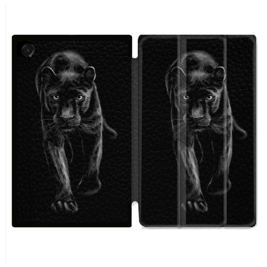 Coque Renforcée Pour Galaxy Tab A11 Plus Animal Panthère Noire