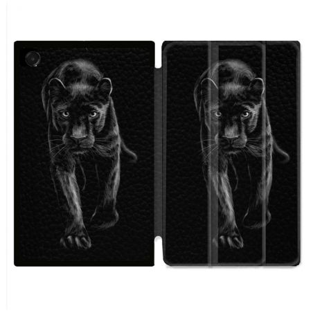 Coque Renforcée Pour Galaxy Tab A11 Plus Animal Panthère Noire
