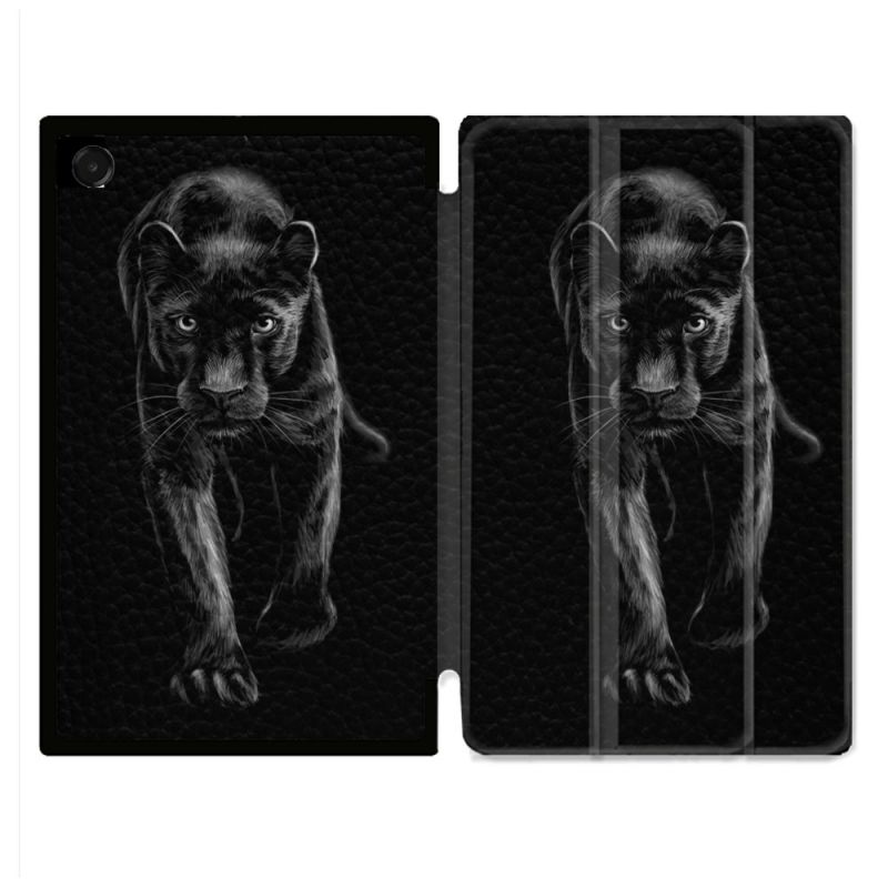 Coque Renforcée Pour Galaxy Tab A11 Plus Animal Panthère Noire